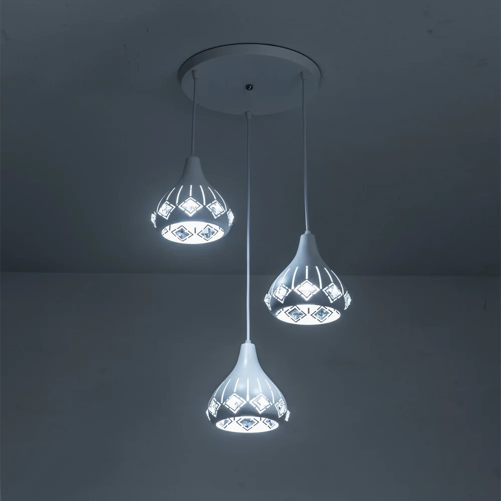 Современный комнатный декоративный светильник простая железная Хрустальная