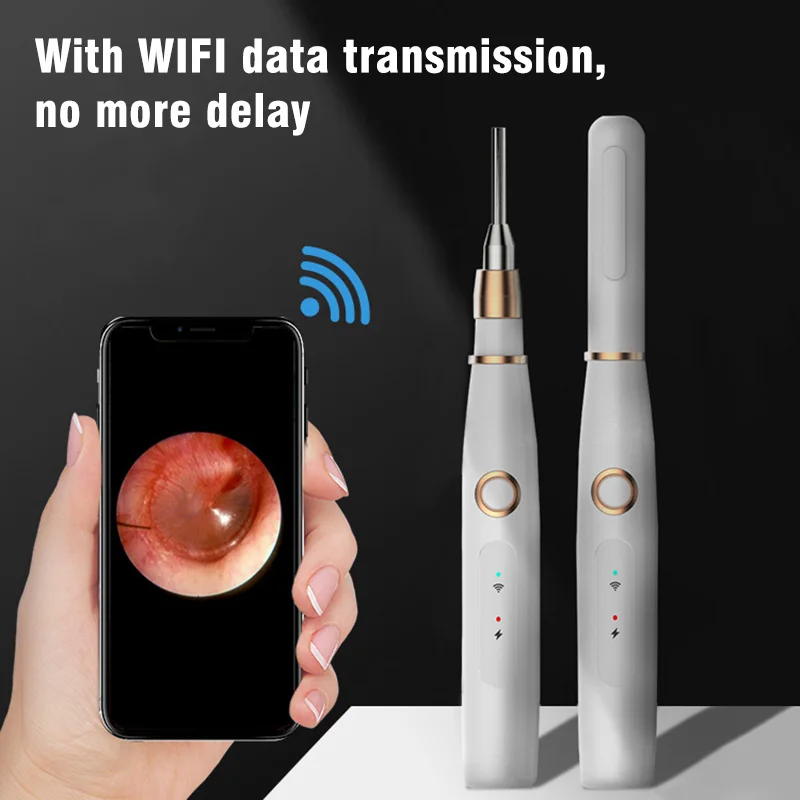 3,9 мм беспроводной ушной эндоскоп 1.0MP HD цифровой ушной отоскоп Инспекционная камера 6 светодиодный светильник для iPhone Android, iPad, IOS