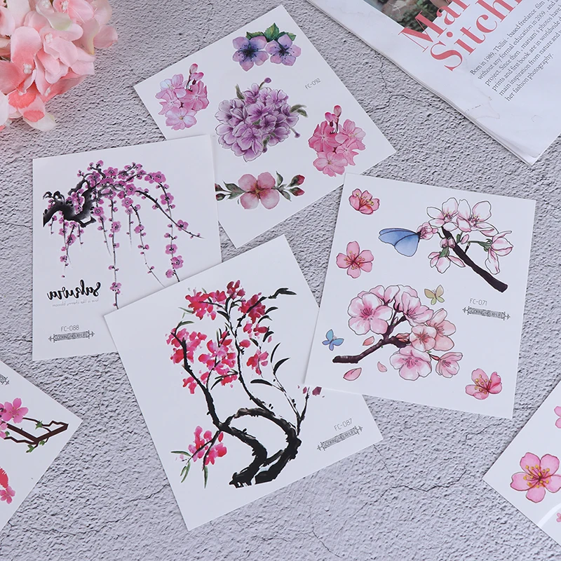 Цветная Модная водостойкая Временная тату-наклейка женская секс-вспышка