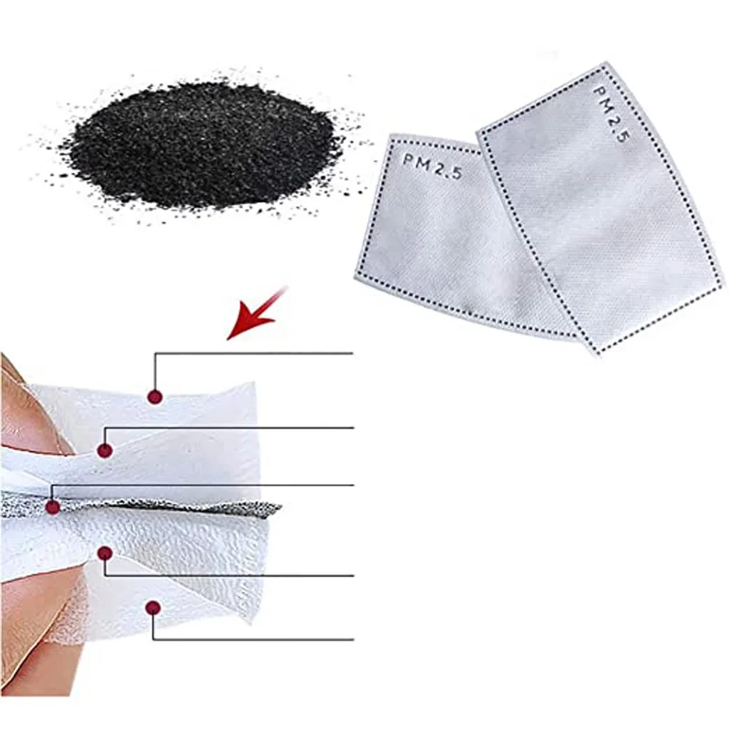 Лицевая детская маска PM2.5 с дыхательным клапаном мультяшная панды моющаяся