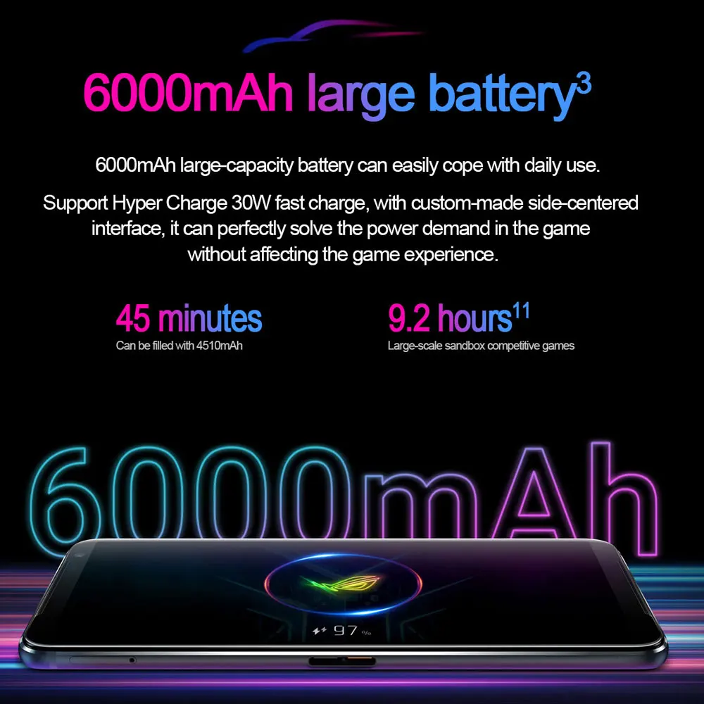 Новый Asus ROG 3 5G 6 59 12 &quot/16GB Оперативная память 128/256G/512GB Встроенная игровой телефон