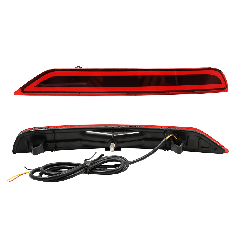 CSCSNL 2PCS LED For Subaru Forester 2008-2018 Rear Bumper Reflector Light Red Car Driving Brake Fog Trim Molding Tail Lamp | Автомобили и