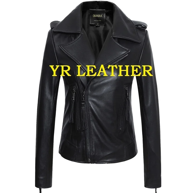 

Brand shipping.sales.2021 YR!Free new woman genuine leather jacket.fashion sheepskin coat.cool casual jacket,plus size sales