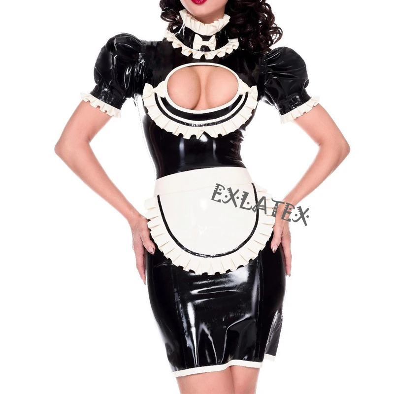 Латексное платье для женщин сексуальное эротическое нижнее белье Униформа