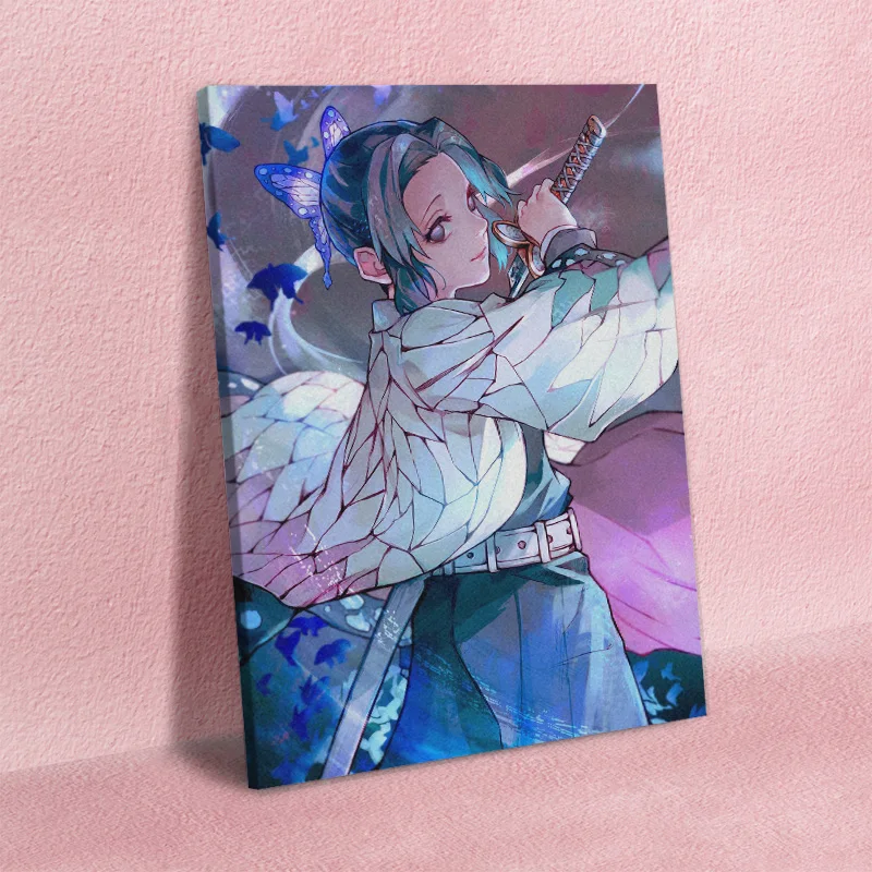 Shinobu Kocho Demon Slayer Kimetsu no Yaiba Настенный декор на холсте постеры для гостиной декоративная картина для спальни