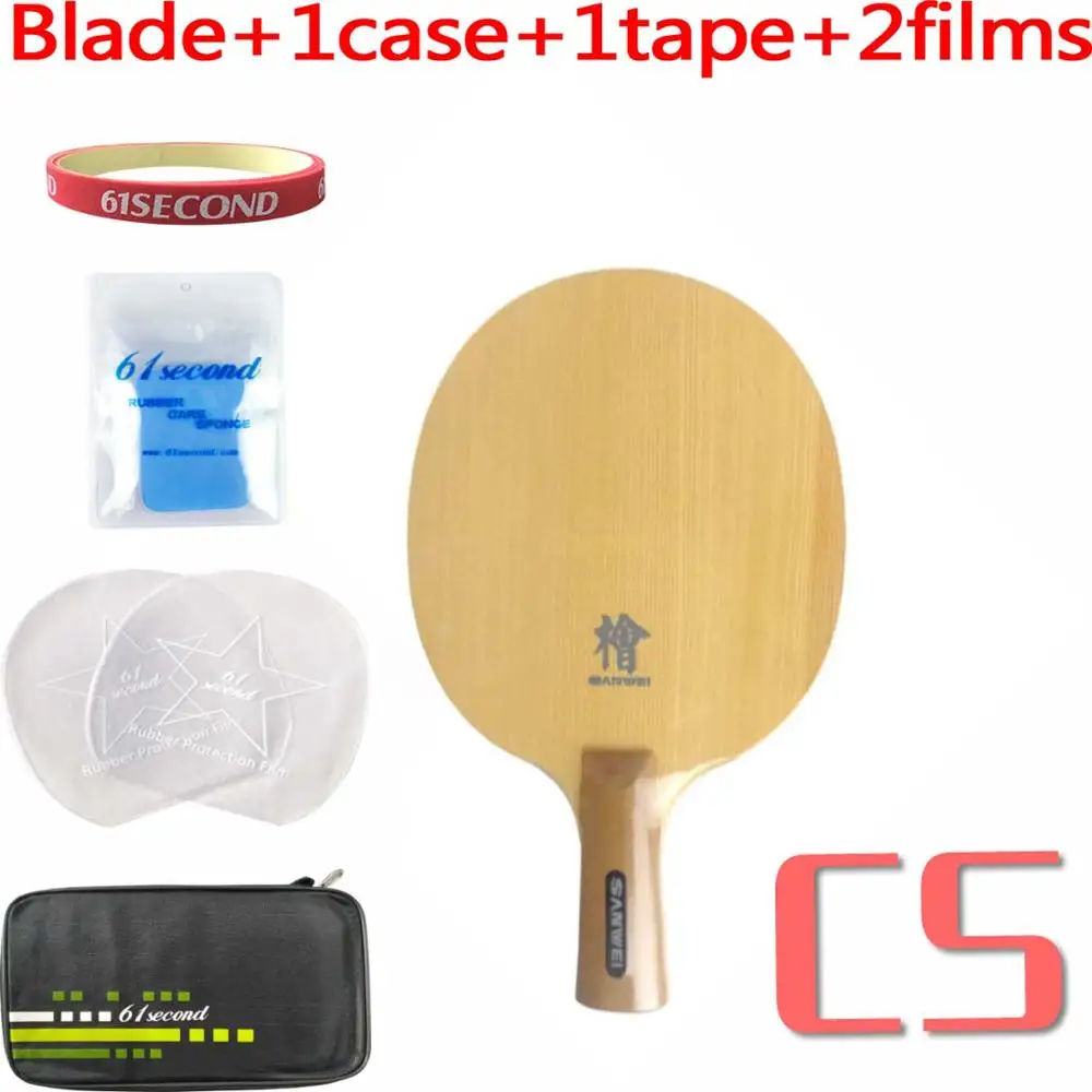 CS with F 1 case Sanwei H10 лезвие для настольного тенниса - Цвет: CS with F 1 case
