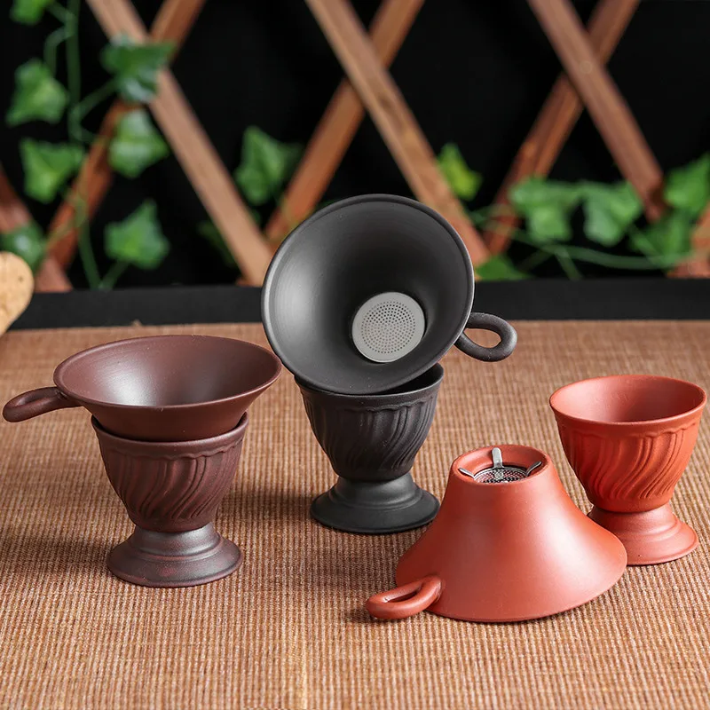 Yixing креативный фиолетовый глина жаба чай ситечко чахай фильтр чайный набор