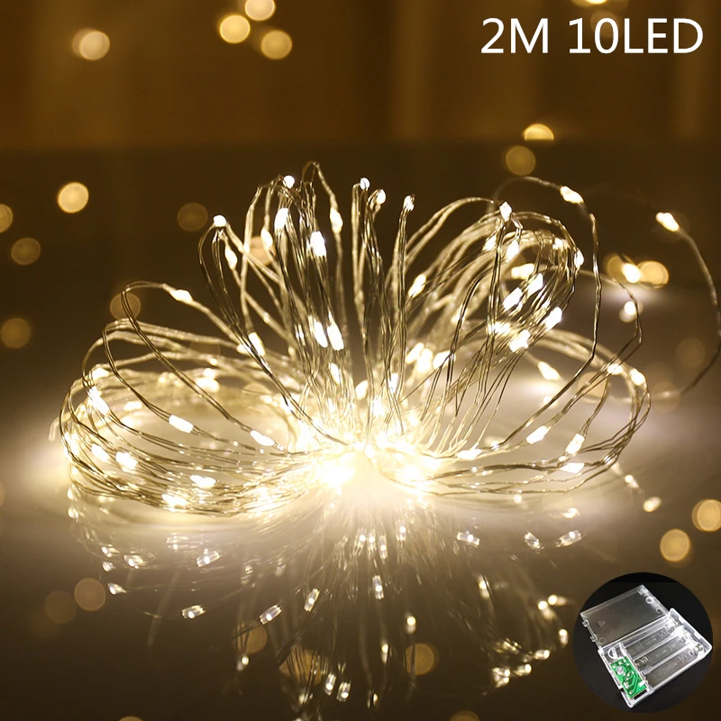 051-Warm 10LED Рождественские украшения для дома, 1 комплект, рождественские украшения, гирлянда, год, Noel, Санта Клаус, подарок, рождественский снеговик, Q - Цвет: 051-Warm 10LED
