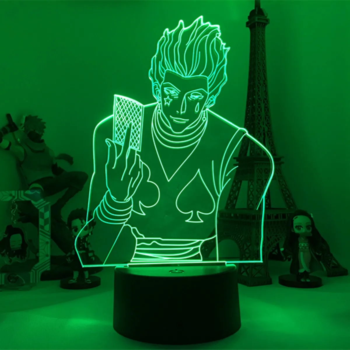 

Kids Night Light Gift Led Touch Sensor Colorful Bedroom Nightlight Anime Hunter X Hunter Decor Light Cool 3d Lamp Hisoka Gadgets