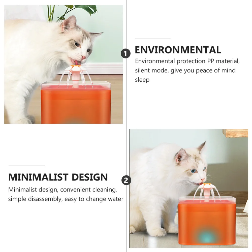 

2L Pet Water Dispenser Automatic Cat Dog Pet Water Dispenser Water Bowl UK Plug