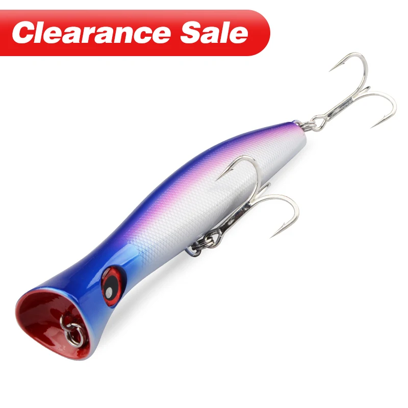 Плавающий твердая приманка для рыбалки большой рот Popper Рыбная 200 мм 116g заброса