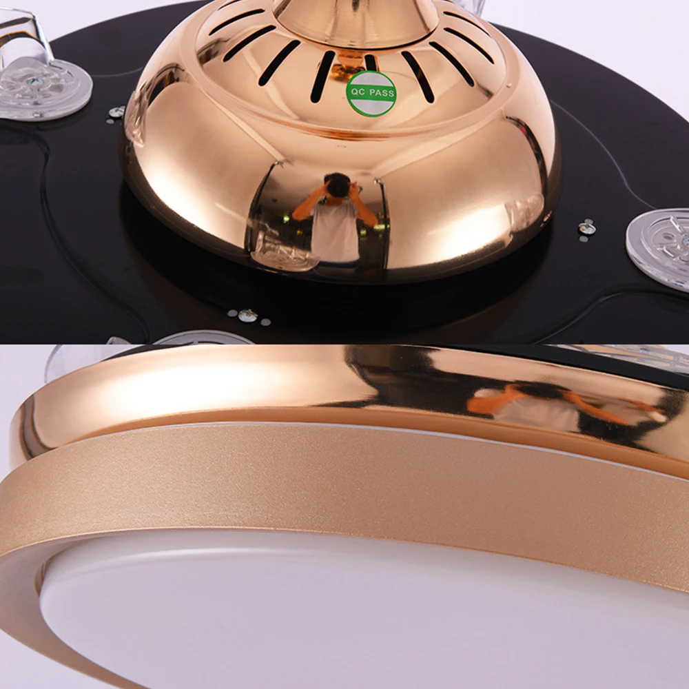 42 дюймовый скандинавский креативный потолочный вентилятор с подсветкой