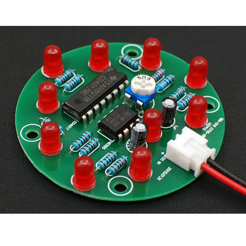 Electronic DIY 10 LED Flash Kit/ Heart-Shaped/School Training Parts | Игрушки и хобби