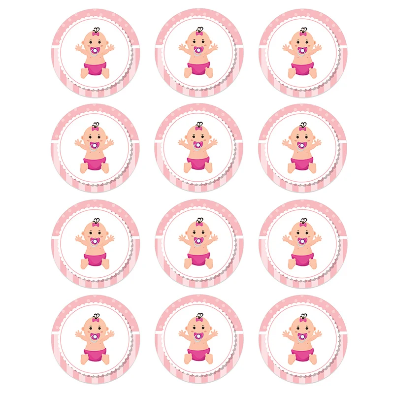 Милые украшения для вечеринки в честь будущей матери наклейки подарков на