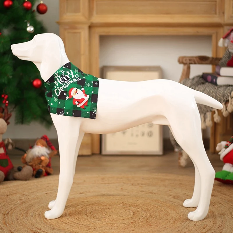 Christmas Dogs Bib Saliva Towel Pet Collar Scarf for Cat Pets Xmas Decor | Дом и сад