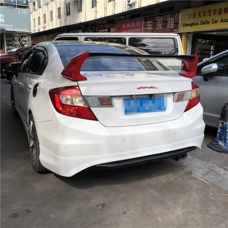 Спойлер для FD2 Civic заднее крыло автомобиля из АБС пластика Праймер цветной задний
