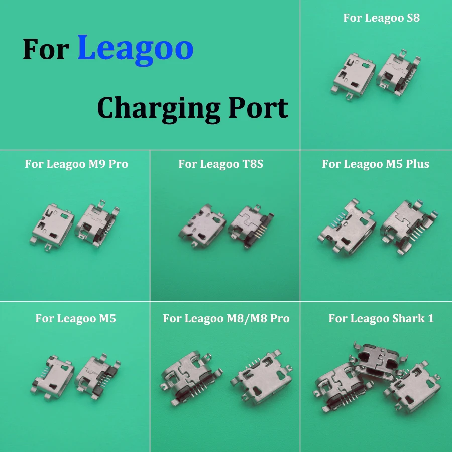 2 шт. для Leagoo S8 M9 Pro T8S M5 Plus M8 Shark 1 телефонный порт зарядки разъем мини микро USB