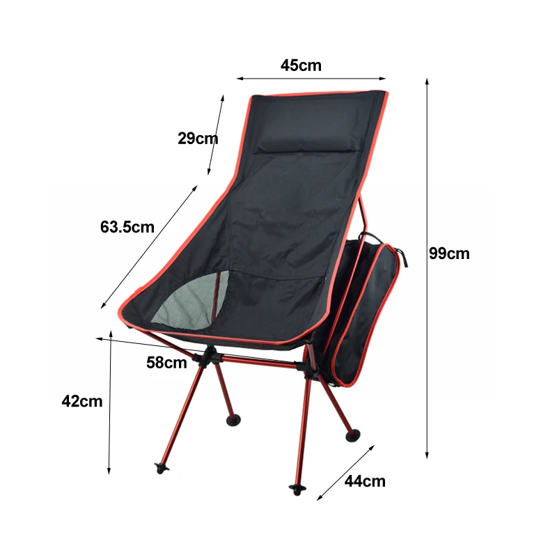 style 3 red 1/2 шт Сверхлегкий складной стул для рыбалки для Открытый Отдых Досуг кресло для пикника, пляжа прочие приспособления для рыбалки - Цвет: style 3 red