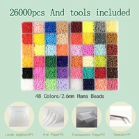 2 6mm5mm hama beads fuse perler iron beads tool and template education toy fuse bead jigsaw puzzle 3d for children