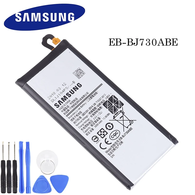 Samsung Батарея EB-BJ730ABE для samsung GALAXY J7 Pro SM-J730F SM-J730FM J730F J730G J730DS J730FM J730GM J730K 3600 мА-ч