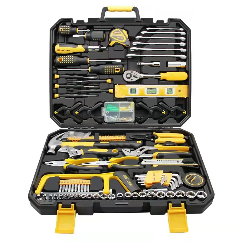 Hardware toolbox set vehicle mounted multifunctional socket wrench 168 piece combination for automobile maintenance