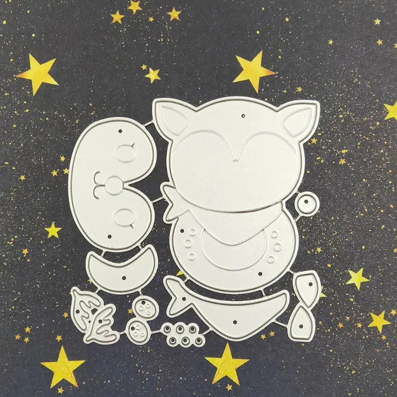 Новый Рождественский олень металлические режущие штампы Трафаретный