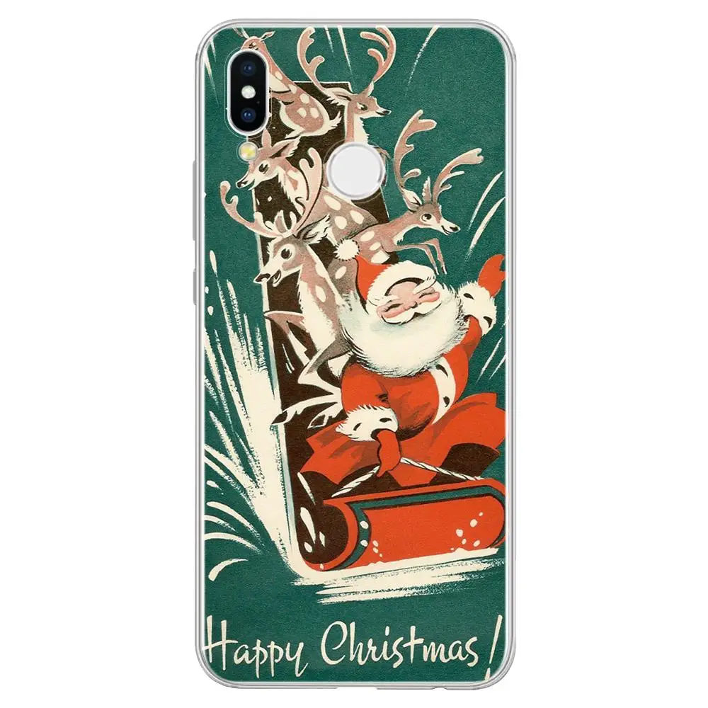 sdchuan Чехол для huawei Y9 Prime Y9 Y5 Y7 Y6 Pro Nova 5 5i Pro 4 4e 3 3e 3i крышка из прозрачного Рождество Санта Клаус Fundas - Цвет: sdchuan