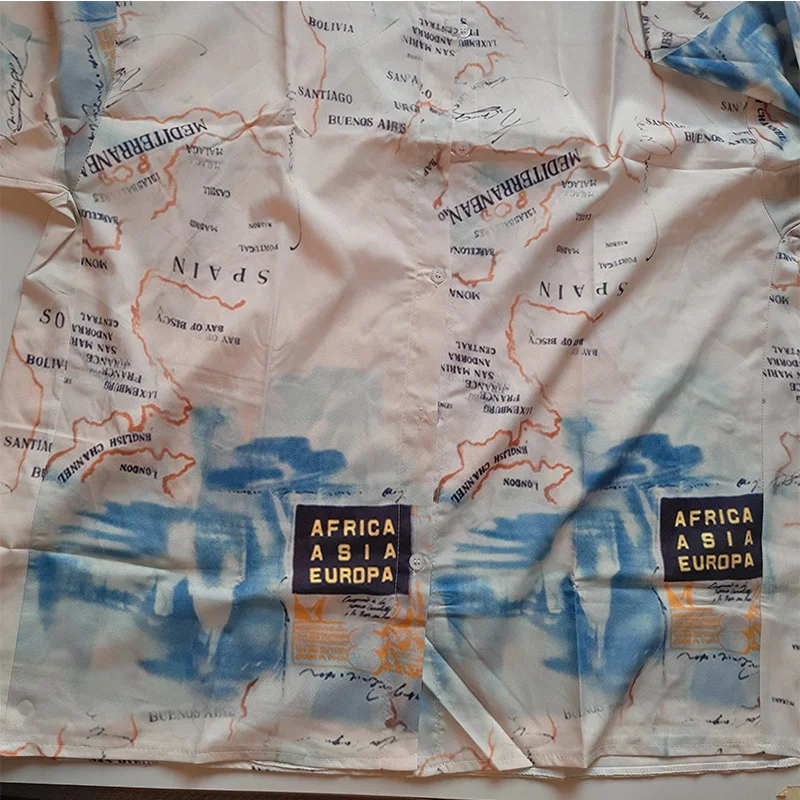 

XUXI Women 2020 Summer Top Shirt Korean Retro Loose Short Sleeve Lapel Collar Blouse Chemise Femme Ladies Tops FZ0946