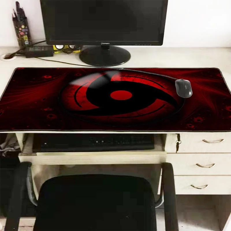 Mairuige 900*400*3 мм Наруто Аниме скоростной игровой большой коврик для мыши резиновый замок край коврик для мыши геймер Коврик для настольного компьютера