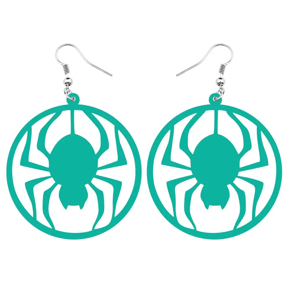 ARWA акрил Хэллоуин большие круглые полые серьги подвески в форме капли для женщин