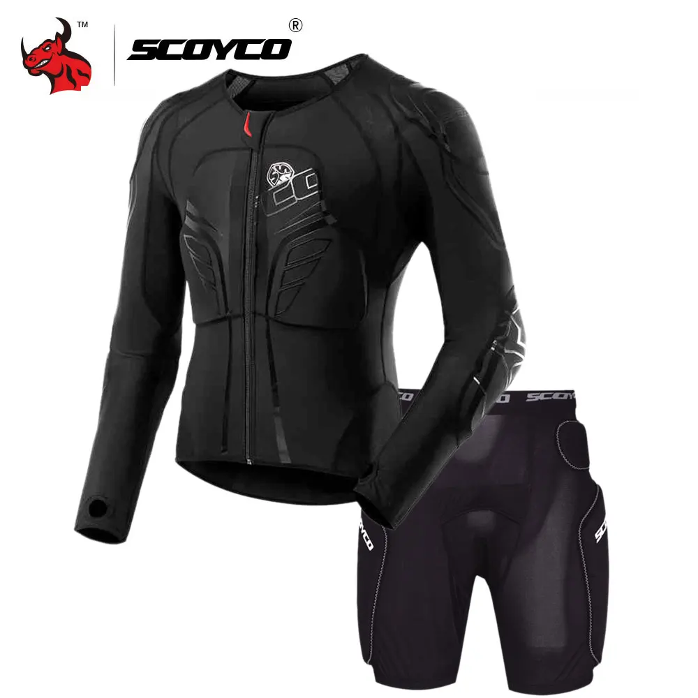 SCOYCO мотоциклетная куртка Защитное снаряжение защита для мотокросса Мото куртка мотоциклетная Броня гоночная Броня черная мото Броня