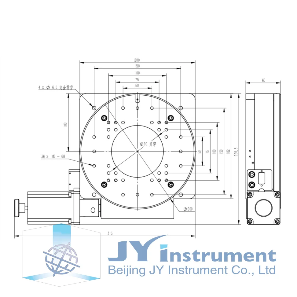 Моторизованный вращающийся стол диаметр 200 мм прозрачная диафрагма 90 мм|table|table