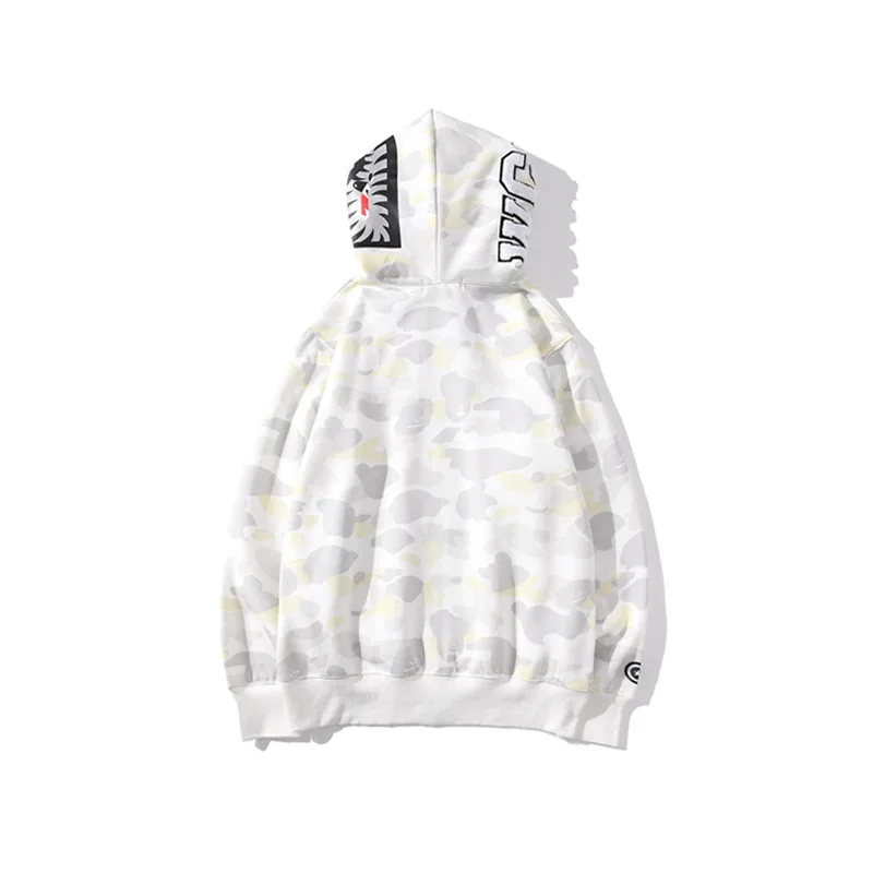 

Hoodies Casual Luminous Spot Thin Coat Oversized Zip Up Couple Clothes Harajuku Bape Shark Fashion Sweatshirt Jacket