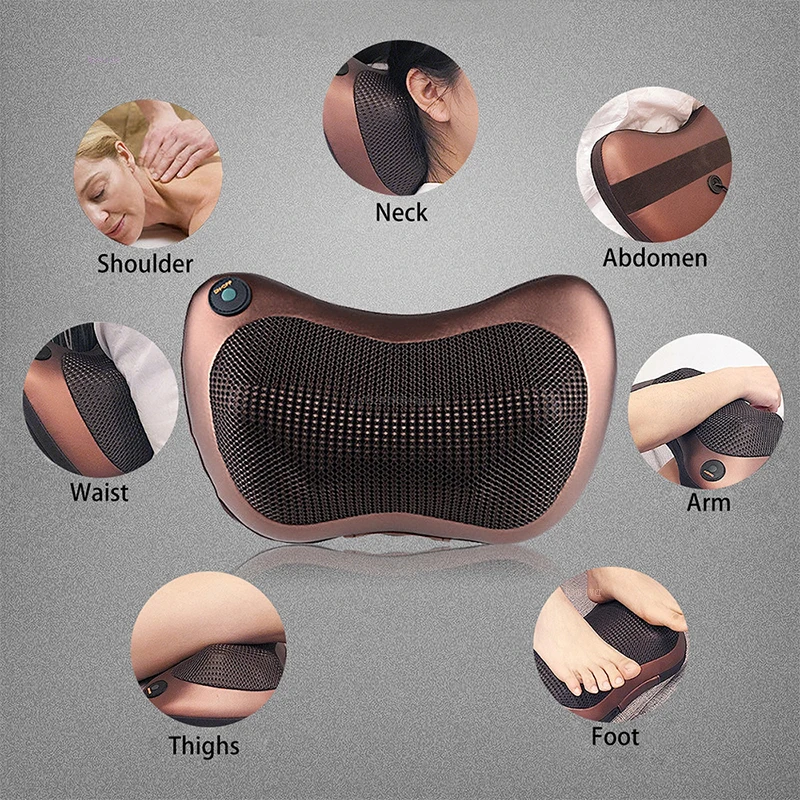 Электрическая массажная подушка для шеи спины ног поясницы плеч инфракрасного