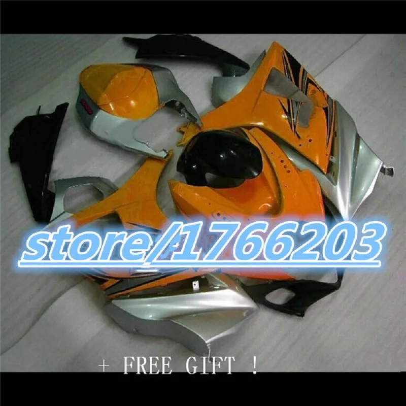 

Комплект обтекателей из АБС-пластика для Suzuki K7 2007 2008 GSXR1000, оранжевый, серебристый, черный обтекатель для мотоцикла GSX R1000 07 08