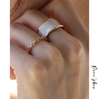 Кольцо Peri'sBox, регулируемое, нестандартное, широкое, со струящейся эмалью, с глазурью, доступны три цвета, кольцо с волной, простое, модное, богемное