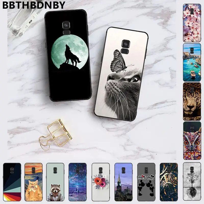 Защитные чехлы для Galaxy Note 9 черный чехол из ТПУ Samsung 3 4 5 7 8 10 pro A7 2018 A10 A40 A50 A70 J7