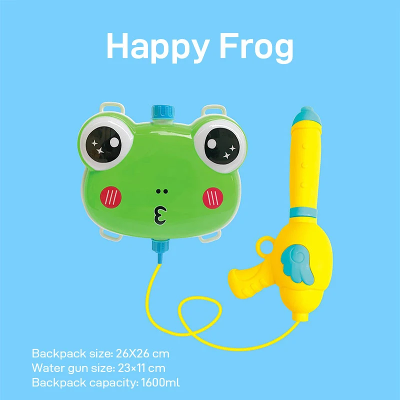 

Cute Cartoon Children's Animal Backpack Water Gun Pull-out Summer Beach Play Water Spray Water Gun Kids Outdoor Sports Toy