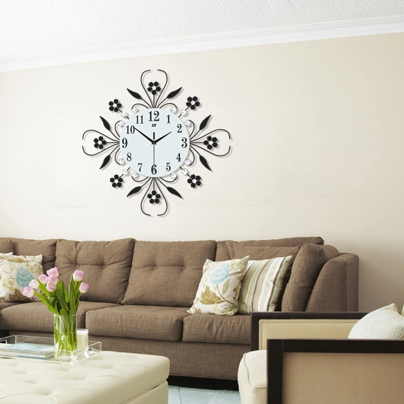Новые 3D настенные часы сделай сам наклейки бесшумные съемные 2 цвета