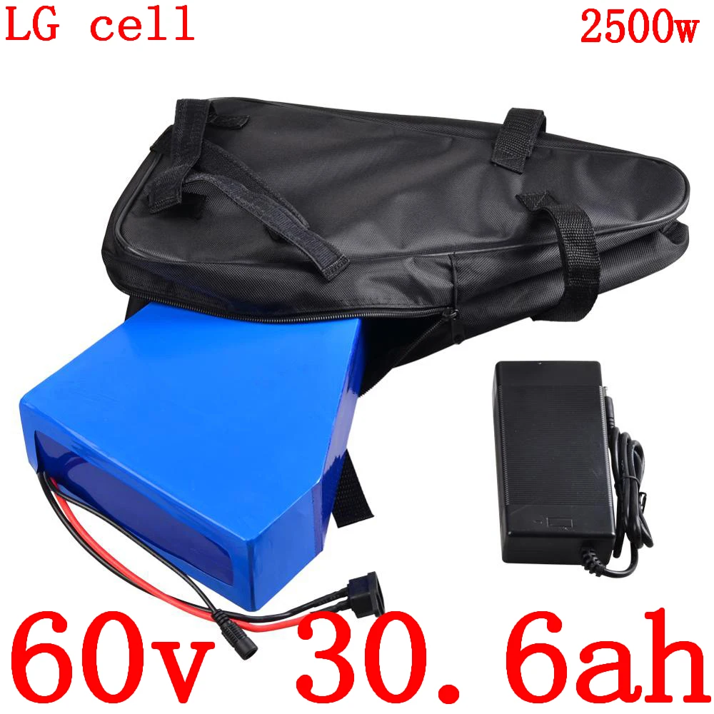 

60V 1800W 2000W 2500W 3000W Electric Scooter Battery 60V 30AH Electric Bike Battery 60V 20AH 30AH Lithium Battery Use LG cell