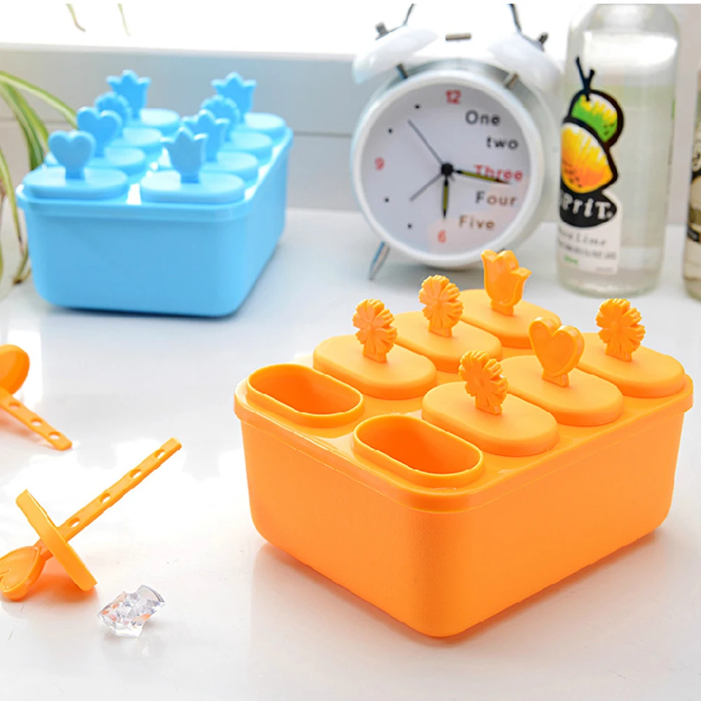 Леденец плесень поднос кухня 2 цвета 6/8 ячейка замороженный кубик льда Форма для