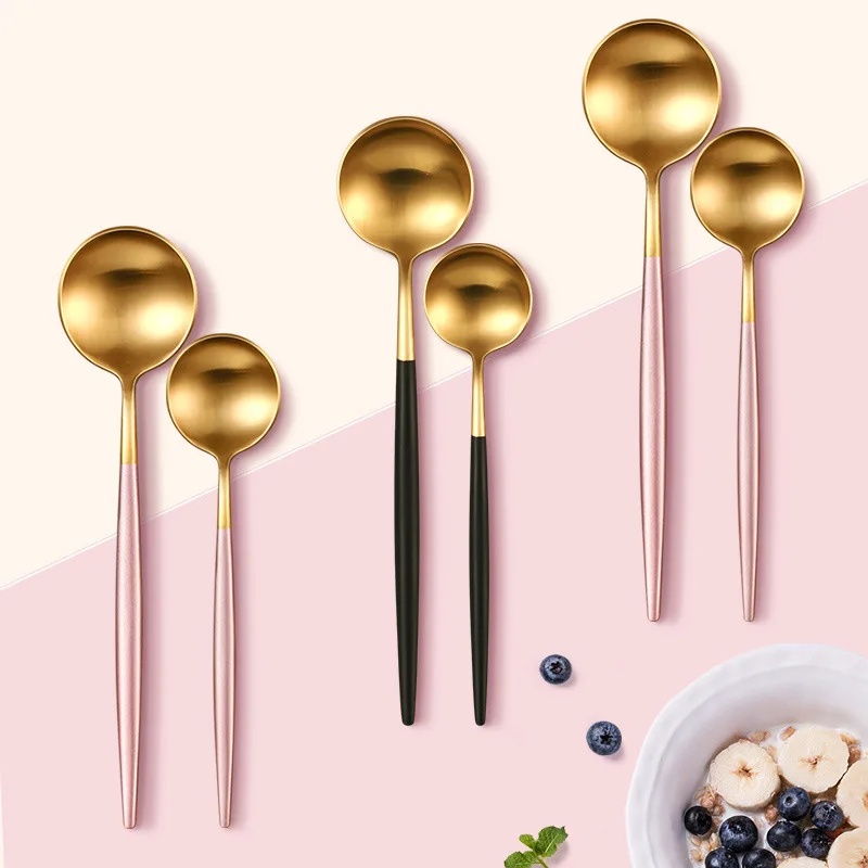 304 ложка из нержавеющей стали суповые ложки европейская креативная детская