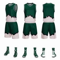 new style basketball outfit jersey set men throwback basketball kit sports suit for man cool game team sportswear quick dry