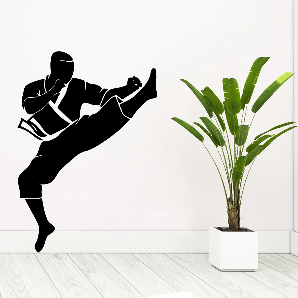 Красивые каратэ наклейки на стену стены Искусство стикер s современная мода