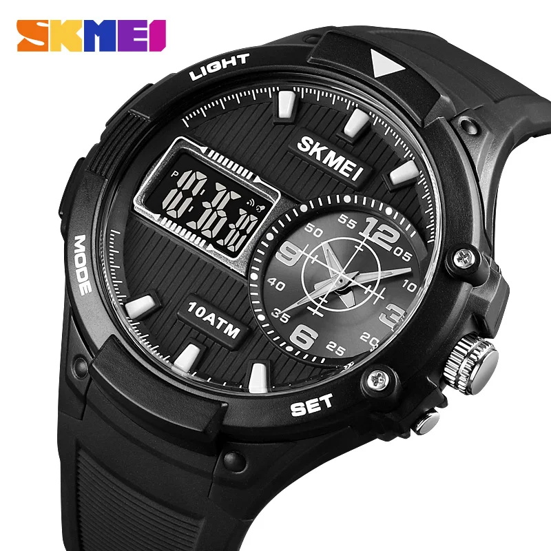 

skmei mens digital watches creative 100m waterproof men sports wristwatches led stopwatch alarm clock watch reloj hombre 1761