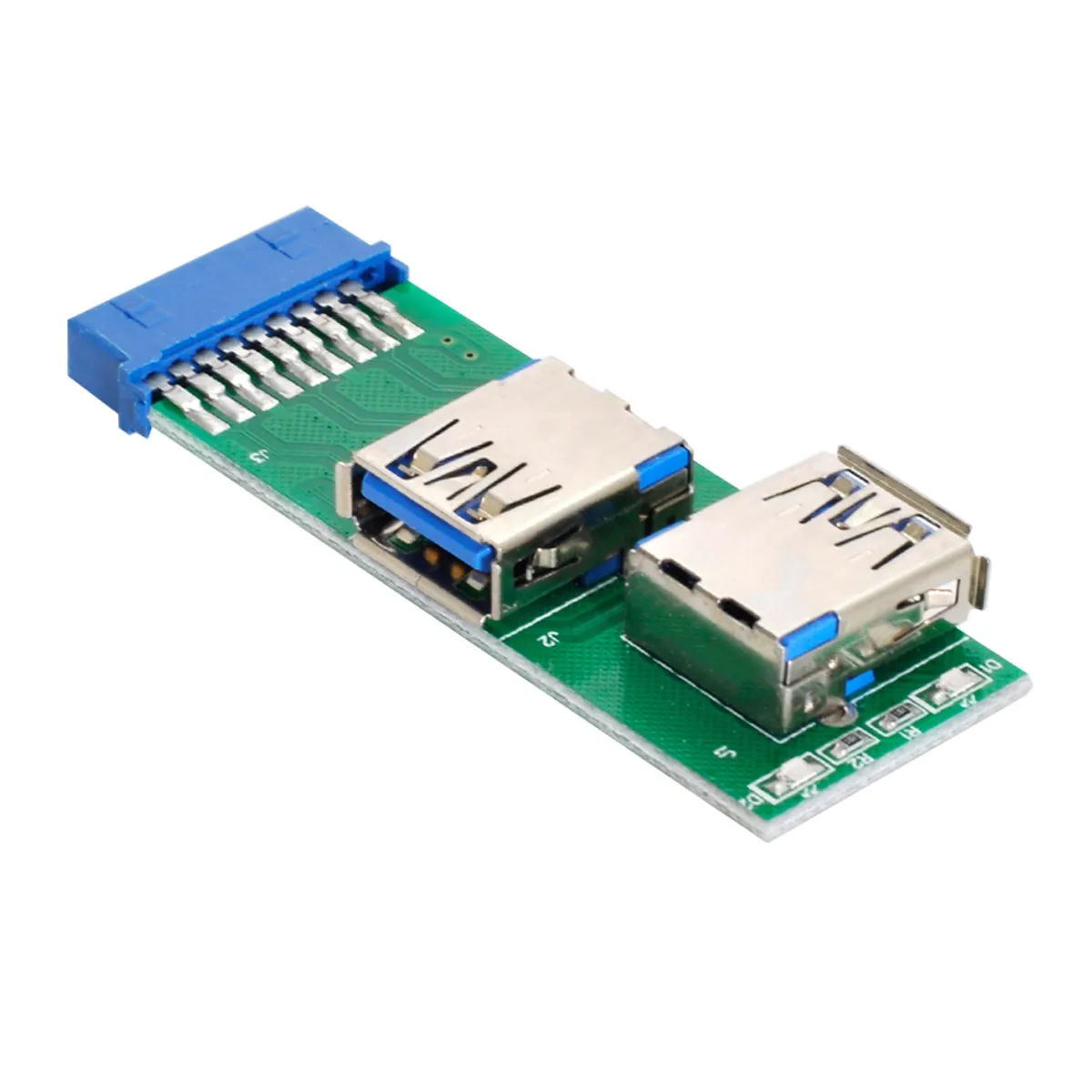 Двухсторонний разъем USB 3 0 A мама к 20-контактной 19-контактной материнской плате