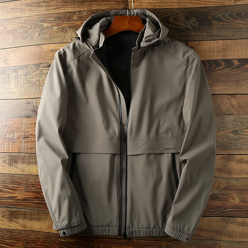 

Мужская спортивная куртка с капюшоном, уличная ветрозащитная и водонепроницаемая куртка, модная цветная куртка на осень и зиму