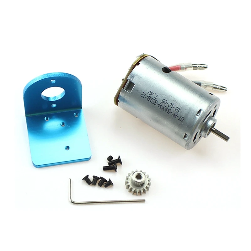 

540 Brushed Motor with Mount Base for Wltoys 12428 12423 12427 1/12 RC Car Upgrade Parts Accessories