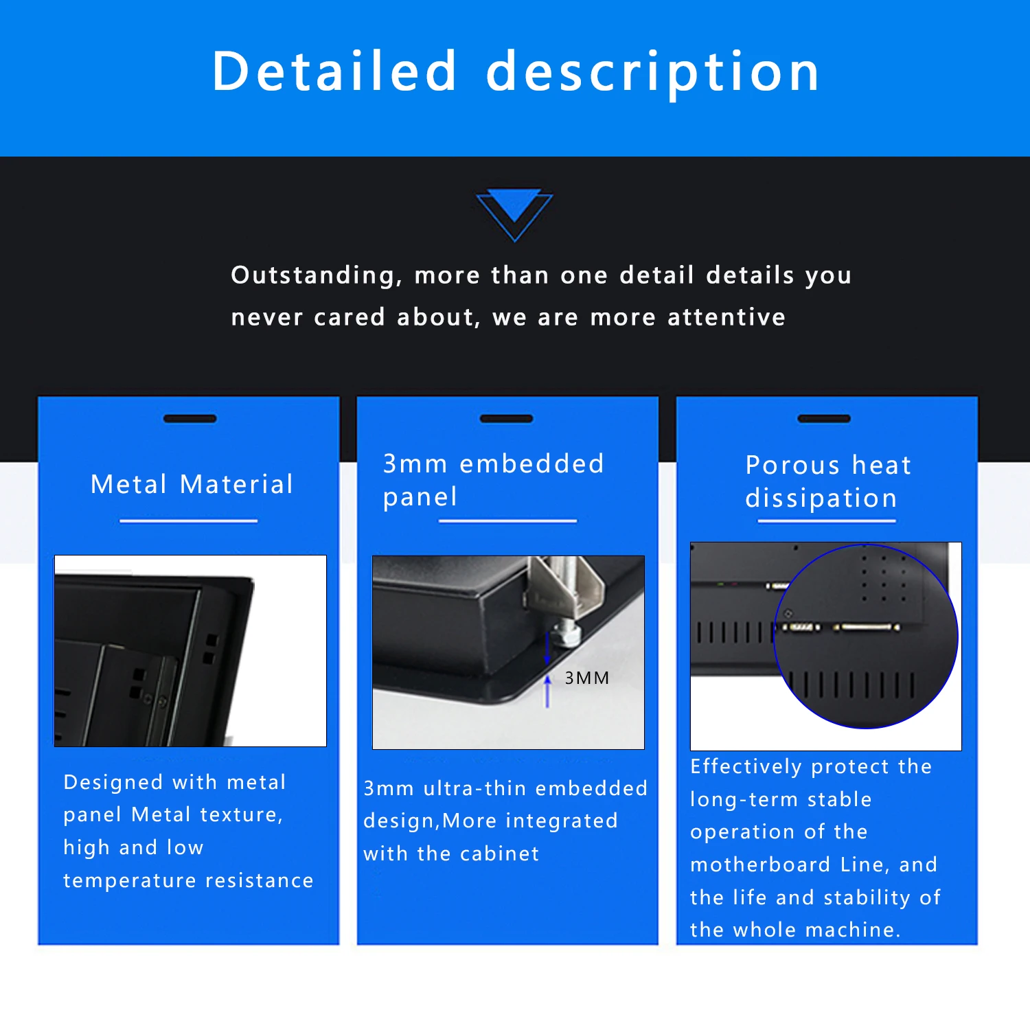 23 6 дюймовый Встроенный промышленный мини-планшет с резистивным сенсорным