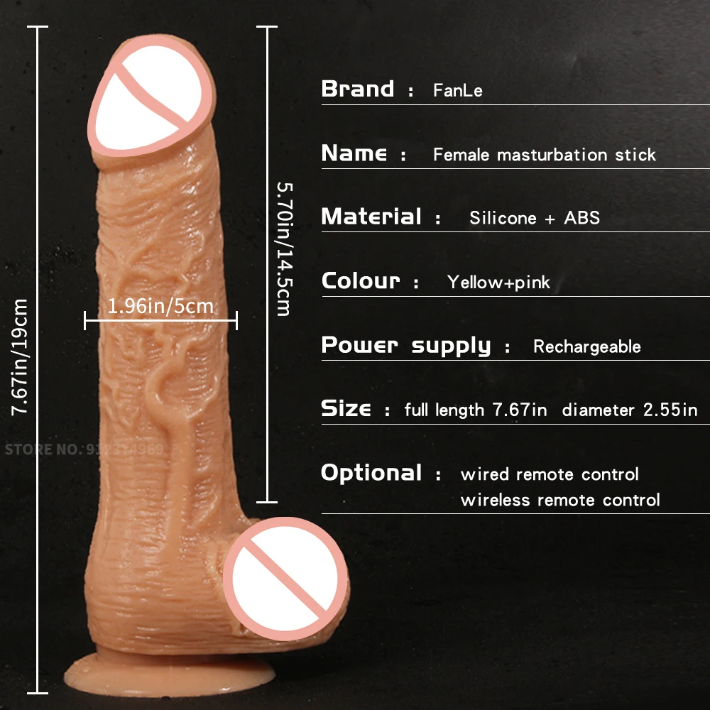 Wireless Remote Telescopic Rotation Realistic Dildo Vibrator Adult Sex Toys for Woman Big Penis Dick Vagina Female Masturbation | Красота и